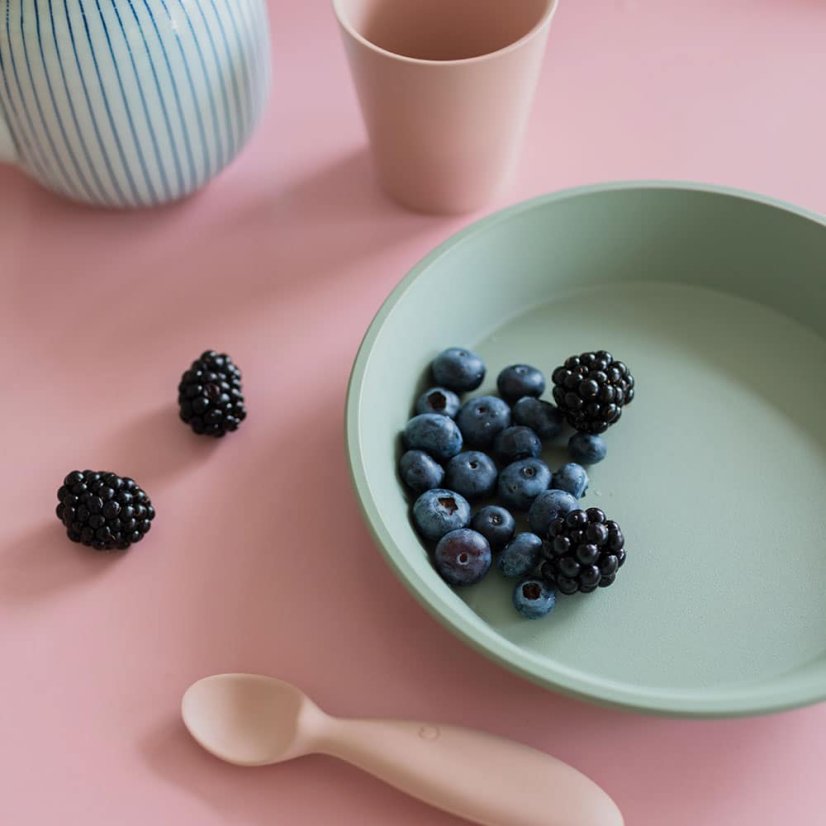 BIBS tanier a miska s vrchnákom (Sage)