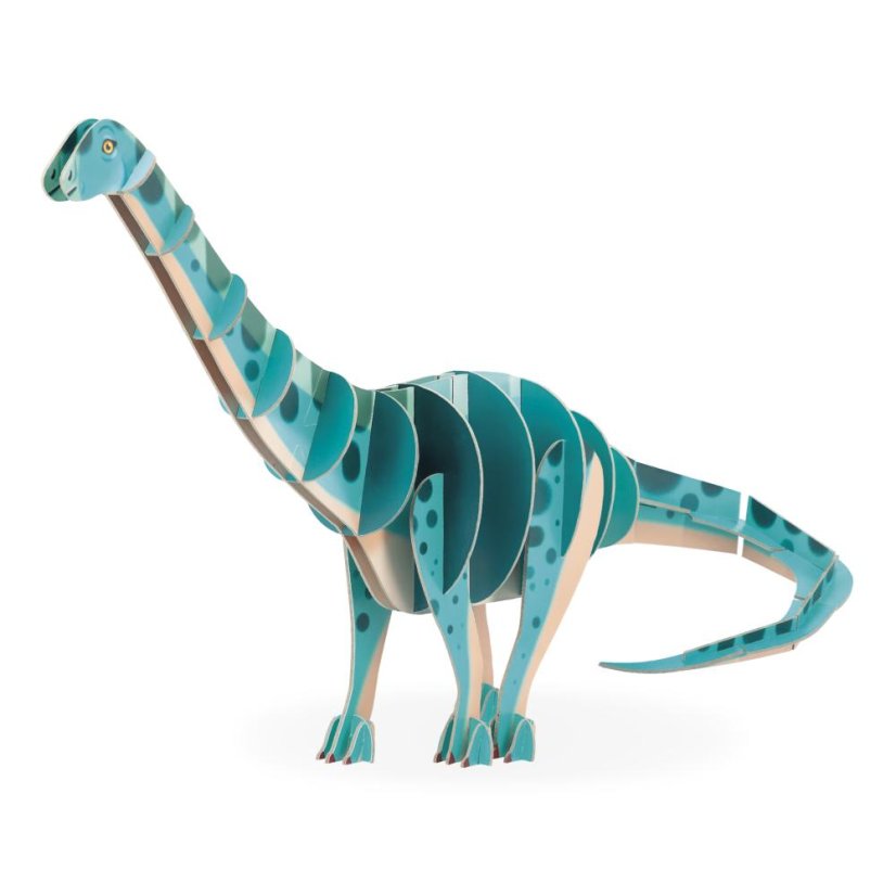 Janod Drevené 3D puzzle Dinosaurus Diplodocus Dino 42 ks