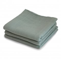 Mushie mušelínové plienky z organickej bavlny 3ks (Sage)