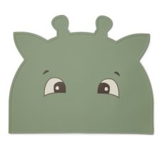 NUUROO Albert Silikónové prestieranie Giraffe Dusty Green