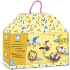 Janod Atelier Sada na výrobu šperků Sponky do vlasů Exotická zvířata 6 ks od 5 let