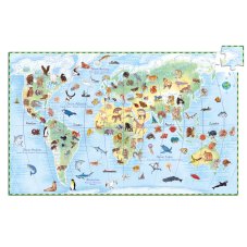 Djeco Objavovacie puzzle Zvieratá sveta 100 ks