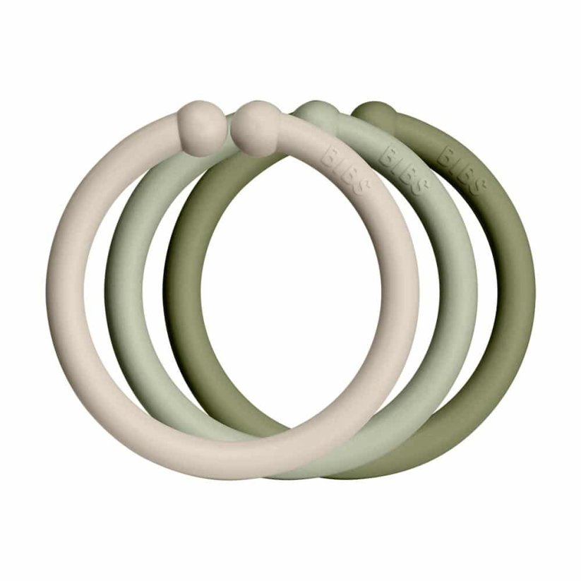 BIBS Loops krúžky 12ks (Haze / Meadow / Blossom)