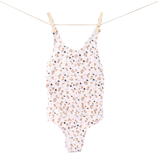 Swim Essentials Plavky s UPF 50+ Leopard béžový