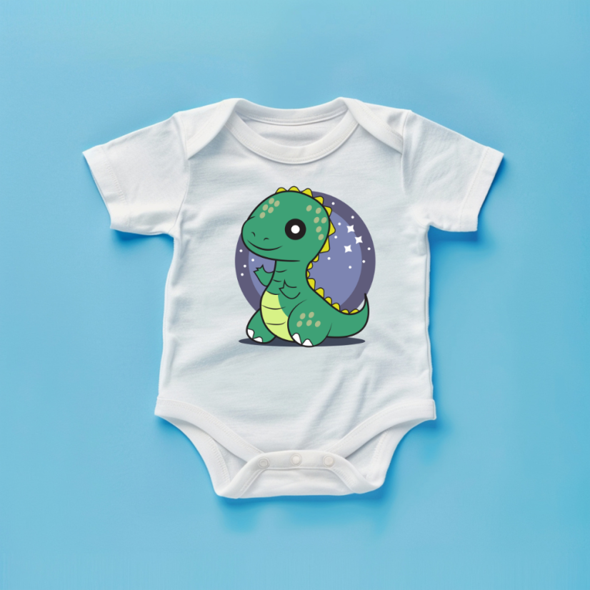 Detské body s vlastnou potlačou - Baby Dino