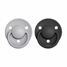 BIBS De Lux cumlíky zo silikónu 2ks - one size (Cloud / Black)