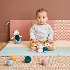 Kaloo Senzorické textilné loptičky pre bábätko Stimuli 5 ks