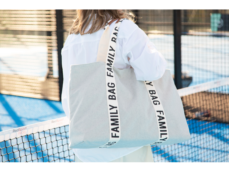 Childhome Cestovná taška Family Bag Canvas Off White