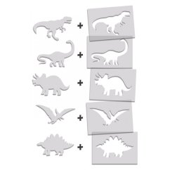 Créa Lign Dinosauři Kreslící šablony