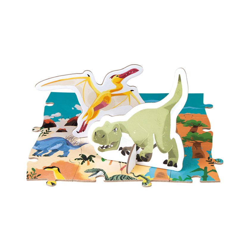 Janod Vzdelávacie puzzle Dinosaury 200 ks