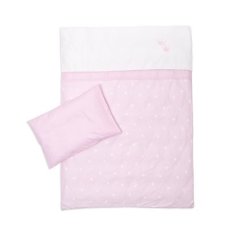 TRÄUMELAND obliečky do kolísky 80/80 + 35/40 Krone rosa