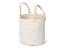 Little Dutch Košík textilný obojstranný extra veľký Pure Soft Beige Stripe