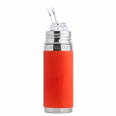 Pura TERMO fľaša so slamkou 260ml (oranžová)