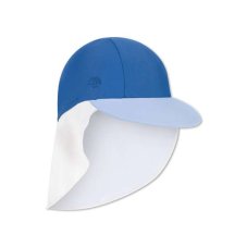 Swim Essentials Plavkový klobúk s ochranou krku s UPF 50+ Modrý