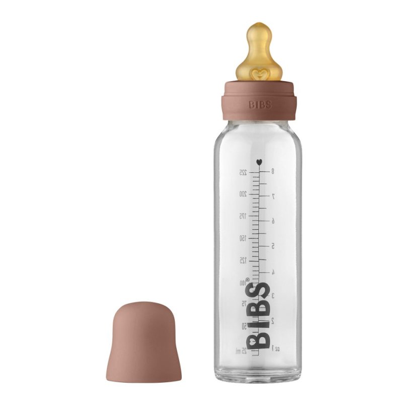 BIBS Baby Bottle sklenená fľaša 225ml (Baby Blue)