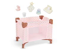 LullaBaby Postieľka pre bábiku s doplnkami