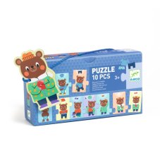 Djeco Postupové puzzle Obleč medvedíka