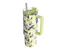 Quokka Termo hrnek z nerezové oceli s brčkem Stream Matcha 950 ml