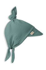 Detský rastúci mušelínový klobúčik so šiltom Ocean Green 0-4 roky