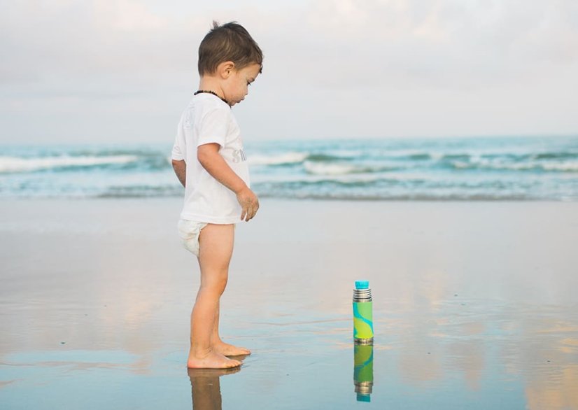 Pura TERMO láhev se sportovním uzávěrem 260ml (zelená-aqua)