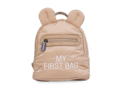 Childhome Detský batoh My First Bag Puffered Beige