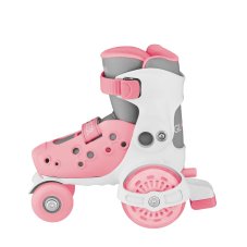 Globber Detské korčule GO QUAD Size: 26-29 Pastel Pink