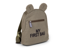 Childhome Detský batoh My First Bag Canvas Khaki