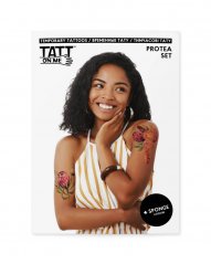 TATTonMe Tetovačky pro ženy Květy Protea sada