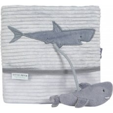 Little Dutch Plyšová knižka veľká Žralok Ocean blue