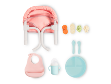 LullaBaby Stolička k stolu pre bábiky s doplnkami