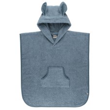BIBS Kangaroo froté pončo z BIO bavlny (Petrol)