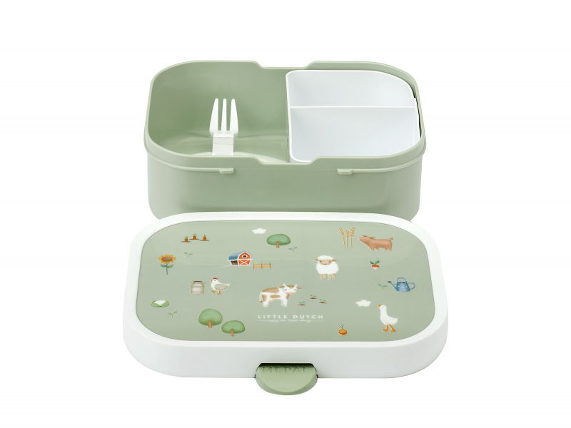 Little Dutch Desiatový set (fľaša 400ml+box) Farma