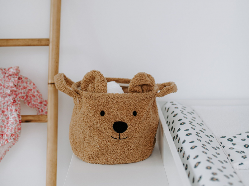 Childhome Kôš na hračky Teddy Beige 25x20x20 cm