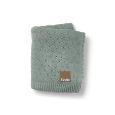 Pletena odeja Pointelle Blanket Elodie Details - Pebble Green