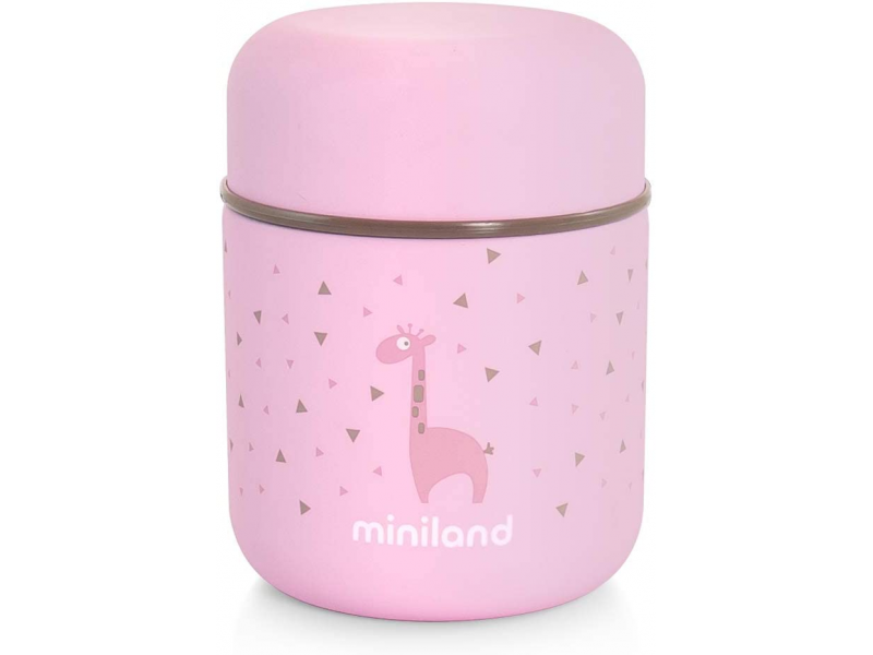 Miniland Termoska Silky na jedlo Pink 280ml