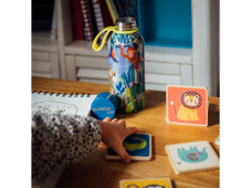 Termo láhev Quokka Solid Kids z nerezové oceli se smyčkou Jungle 330 ml