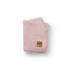 Elodie Details Pletená deka pre bábätko Pointelle Blanket - Misty Pink
