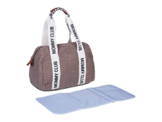 Childhome Prebaľovacia taška Mommy Club Signature Teddy Soft Brown
