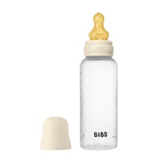 BIBS antikolická láhev s gumovou savičkou 270 ml (slonová kost)
