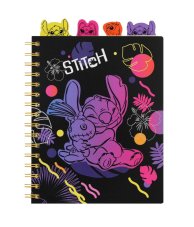 Coolpack Spirálový zápisník A5 se záložkami Stitch Black