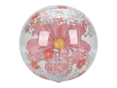 Little Dutch Nafukovací míč 3D Růžové květiny