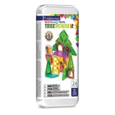 MAGNA-TILES Magnetická stavebnica microMAGS Treehouse Travel Set 24 dielov