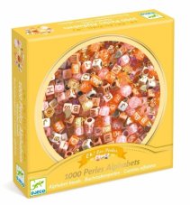 DJECO Písmenkové korálky zlaté (1000 ks)