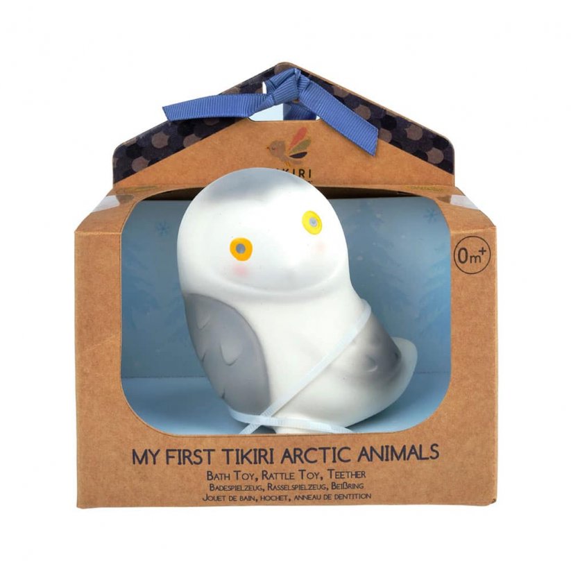 Tikiri Arctic - hrkálka a hryzátko z prírodnej gumy (Ľadový medveď)