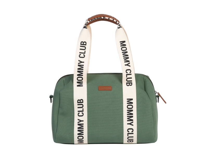 Childhome Prebaľovacia taška Mommy Club Signature Canvas Green