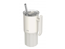 Quokka Nerezový termohrnček so slamkou Umi Ivory 720 ml