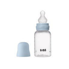 BIBS antikolikové láhve se silikonovou savičkou 150 ml (Baby Blue)