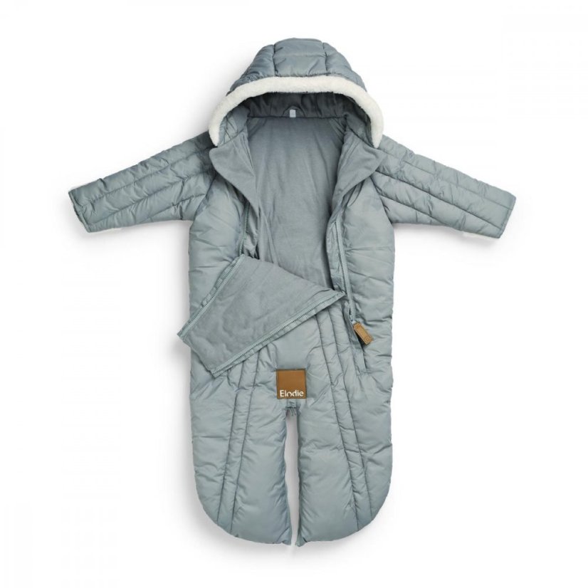 Elodie Details Detský zimný overal / fusak - Pebble Green - Vek: 6 - 12 mesiacov