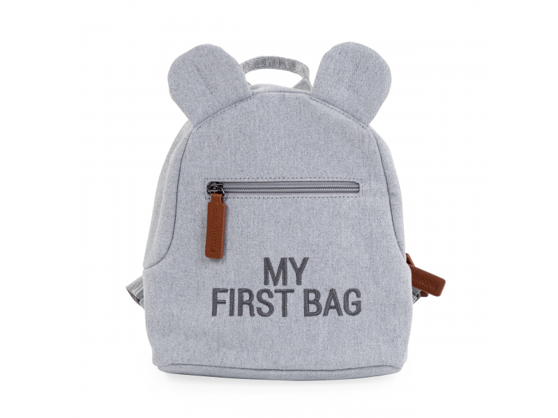 Childhome Dětský batoh My First Bag Canvas Grey