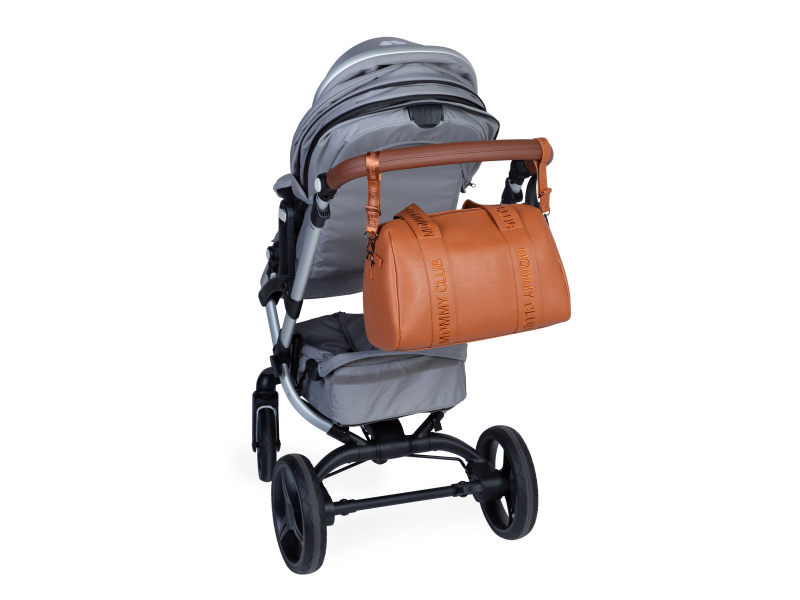 Childhome Prebaľovacia taška Mommy Club Signature Vegan Leather Brown